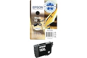 Epson Serie 16 Penna e Cruciverba - Cartucce originali DURABrite Ultra per Stampante Inkjet, Single Pack 1 Colore (Nero) Formato STD, Stampe Casa/Ufficio fino 500 Pagine, Confezione Retail