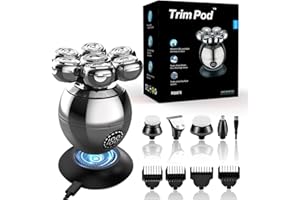 GENERIC Trimpod 3.0 The Ultimate Shaver for Men, Women, and Bald Heads, 7 Blade, Electric