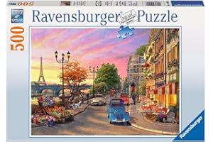 Ravensburger - Puzzle Adulte - Puzzle 500 p - Promenade à Paris - 14505