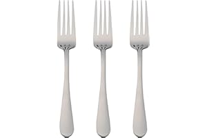 ETREXONLINE 3 Fourchettes de Table 20 x 2,65 cm en Acier Inoxydable 18/0 Design Simple et Élégant