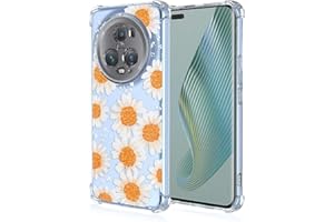 RankOne Coque de Téléphone Convient pour Honor Magic5 Pro 5G (6.81" inches) Transparent TPU Silicone Color Drawing Pattern Case - Marguerite