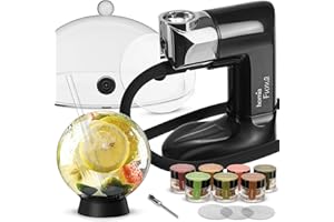 homia Smoking Gun Wood Smoke Infuser - Extended Plus Kit, 14 PCS, Portable Electric Smoker Machine with Accessories and Wood Chips - Cold Smoke for Food and Drinks…