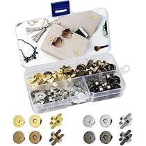 Bottoni Magnetici Per Borse - 26 Pezzi Argento, Chiusura Magnetica Per Cucito Fai Da Te, Abbigliamento E Accessori