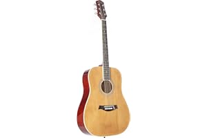 Red Hill D-1 NT Natural Westerngitarre, Dreadnought, Linde Decke, X-Bracing, Mahagoni Hals, Composite Griffbrett, Graph Tech NuBone Sattel, Hochglanz Finish, Chrom Hardware, Natur Farbe