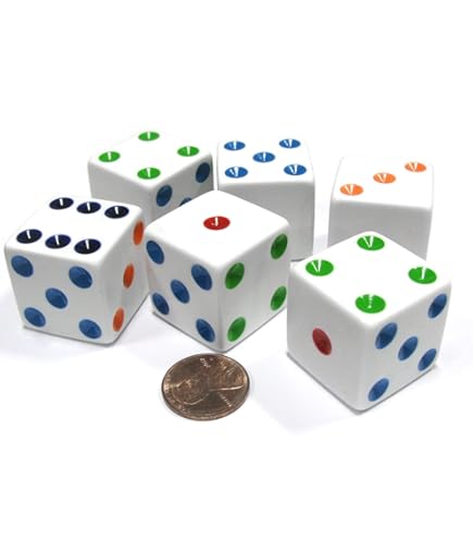 SmartDealsPro Random Color Large 1 1/5" Round Edge Wooden