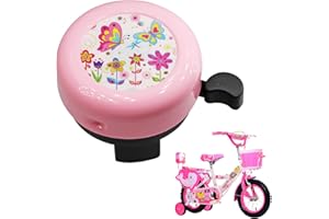 COSSWE Campanello per bicicletta per bambini, ragazze, ragazzi, campanello per bicicletta, per bici da corsa, mountain bike, per bambini (rosa)