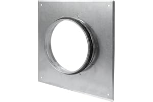 Repa Market Bride de connecteur de conduit – Conduit de 150 mm – Acier galvanisé – Bride de tuyau droite ou flexible pour systèmes de chauffage, de refroidissement, de ventilation d'air (15 cm)