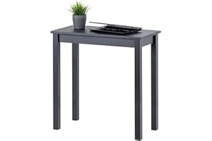 ‎HAGGE HOME hagge home Skandinavisch Holz Tisch Schreibtisch Kleiner Tisch Esstisch Computertisch Küchentisch Office Desk PC Tisch Homeoffice Esszimmertisch Wohnzimmertisch Arbeitszimmertisch 75x38 Schwarz