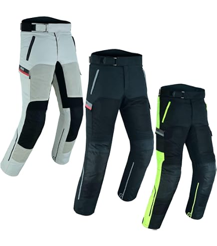 Held Vento II Pantaloni Tessili Moto - Uomo, Colore Grigio/Nero, Taglia XL, Gamba Dritta, Abbigliamento Protettivo