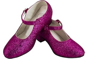 Gojoy shop- Zapato con Tacón de Danza Baile Flamenco o Sevillanas para Niña y Mujer, 5 Colores Disponibles