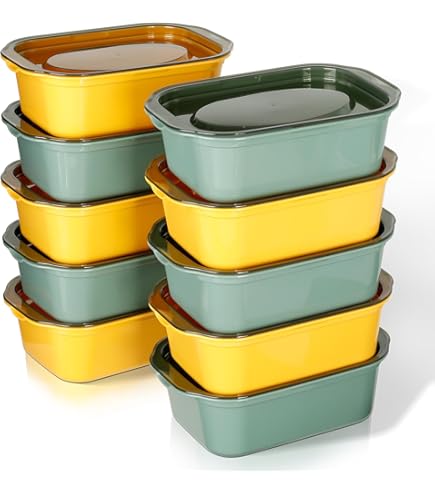 Contenitori Ermetici Per Alimenti 10 Pezzi X 500ml - Plastica BPA Free - Microonde E Lavastoviglie - Colore Rosa - Foto 6