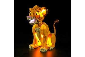 BRIKSMAX Zestaw oświetlenia LED do LEGO Disney Simba, młodego króla lwa - kompatybilny z Lego 43247 klocki konstrukcyjne - nie zawiera zestawu Lego