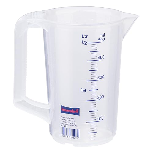hünersdorff Messbecher 0,5 l, bruchsicher