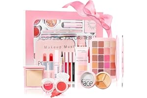 MKNZOME 14 Piece Makeup Sets for Women, All-in-one Make Up Gift Set Teenage Makeup Sets Make Up Gift Sets for Women - Including Eye Shadow Foundation Lipstick Eyeliner and etc