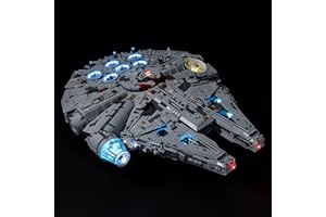 Hosdiy LED Light Kit for (Millennium Falcon) 75192 - Compatible with Lego 75192 - Lighting Kit (Only Light, No Building Model) (Classic Light Kit)