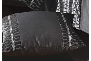 HomeHarmony® Demi Silver Velvet Diamante Bedding Bedroom Collection (Cushion Cover Only)