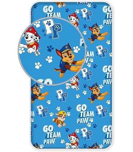 Set Biancheria Letto Paw Patrol 100% Cotone - Copripiumino 135x200 E Federa 80x80 - Reversibile Con Rubble E Chase - 3