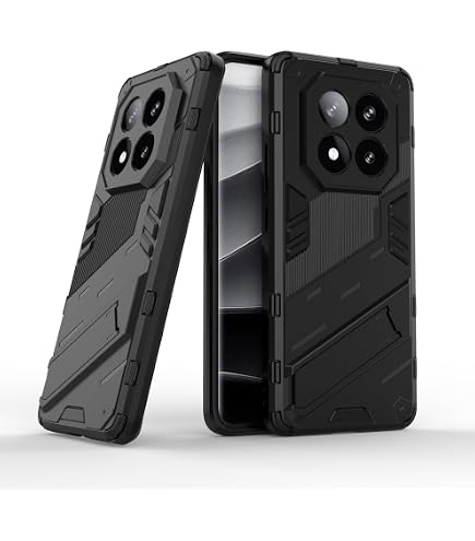 ESHUYI Schutzhülle Mit Ständer & Magnet Für Xiaomi Redmi Note 14 Pro Plus/Pro+ 5G – Stoßfest, Militärgeprüft, Schwarz