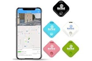ReFind R4 Rastreador Inteligente para Android e iPhone. Mini Localizador GPS Bluetooth 5.0. Alternativa a AirTag Samsung para Llaves, Mascotas, Billeteras y Equipaje (Blanco)
