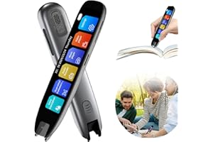 YWNYT Stylo de traducteur de numérisation, écran tactile de 9,4 cm, 142 langues, stylo de lecture intelligent en temps réel pour dyslexie, étudiants, voyageurs