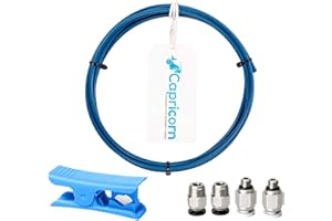 UNITAK3D Capricorn Bowden PTFE Tube for 1.75mm Filament Tubing Compatible with Creality Ender 3 Pro,Ender 3 V2,Ender 3,Ender 5 Pro,CR-10/10S 3D Printer Parts with PC4-M10 PC4-M6 Fittings and Tube Cutter
