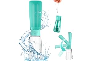 ENCOUN Trinkflasche Hunde, 550 ml Hundetrinkflasche, Trinkflasche Hundes für Unterwegs, Faltbare Trinkflasches Hundes, Tragbare Haustier Wasserflasche für Haustieres im Freien, Wandern, Reisen