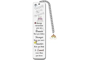 FCZIVA Bookmarks Birthday Gifts Inspirational Son Daughter Encouragement Happy 10th Birthday Present Personalized Book Lover Birth Day Rainbow Keepsakes for Brother Sister Friends Niece Nephew Bestie (10th)