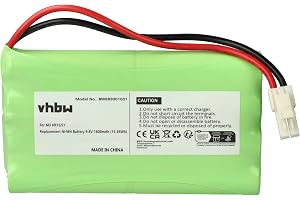 vhbw batteri kompatibel med Polargos Simple Move 102, 101 skjutdörrsdrift roterande ställdon (1 600 mAh, 9,6 V, NiMH)