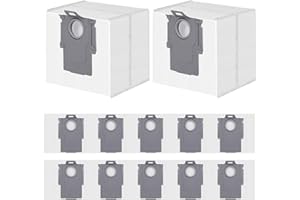 SPOFAN 12 Bolsa para Polvo para Roborock S8+/S8 Pro Ultra/S7 MaxV Ultra/Q7 Max+/Q8 Max+/Q5 Pro+/Q5 Max+/Q10 X5+/S5+, Q7 M5+/L5+ Aspiradora Robot, Bolsas de Repuesto 3,6 L