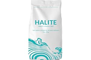 WSG 25KG Salt Tablets Halite Salt for Water Softener, Pure Grade A Food Quality for All Water Softener and Dishwashers (1)