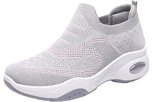 SHININGUPUP Promotion Sale Wide Fit Orthopedic Shoes for Womens Running Shoes Warm Sport Fitness Women's Leisure Mesh Outdoor Breathable Women's Shoe for Women UK Size