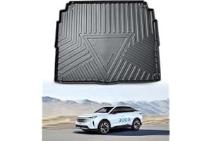 LANGBEAN Tappetini per Bagagliaio per Peugeot 3008 2 2024 2023 2022 2021 2020 2019 2018 2017 2016, 3008 Tappetino Baule Originale TPE Tappeti Bagagliaio con Bordo Alto, Accessori Impermeabili