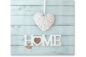 DEQORI Placa de cristal para cubrir estufas de cocina, de una pieza, 60 x 52 cm, diseño Holzschrift Home, placa de vitrocerámica para cocina, cubierta universal | placa de cristal y tabla de cortar