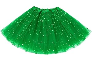 KEREDA Girls Tutu Skirts Sparkle Sequin Dresses 3 Layers Dance Toddler Baby Tulle Star Costume for Girls 2-8 Years