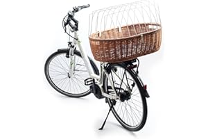 Aumüller Fahrrad-Tierkorb mit Halter, L: 68 cm - Gepäckträgermontage