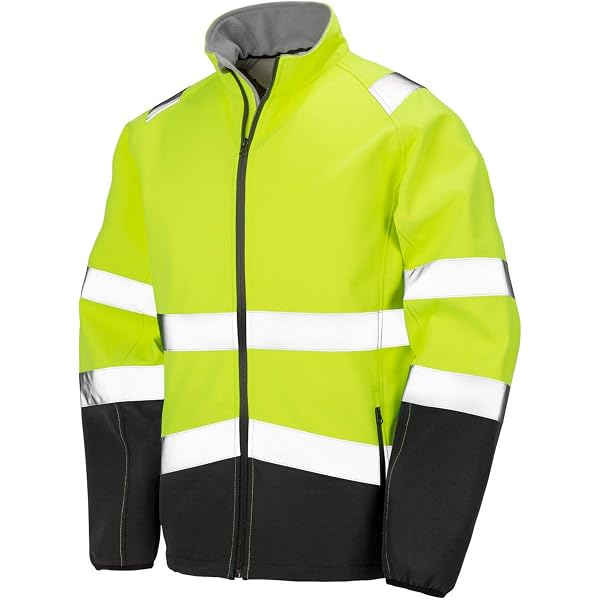 Veste Polaire Haute Visibilité Würth MODYF FLUO ONE - Jaune/bleu Marine, Classe EN 20471 - Pour Chantier, Sécurité, Basse Lumière