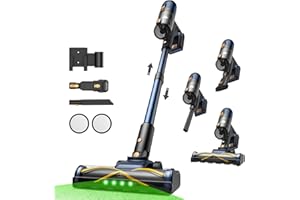 Vexilar V12 Aspirapolvere Senza Fili 58000Pa/ 50Min Aspirapolvere Lavapavimenti Potente Scopa Elettrica Senza Fili Antigroviglio,Ultraleggero,Aspirapolvere Senza Sacco