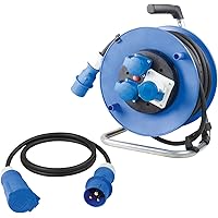 as - Schwabe Camping Duo Set – CEE Camping-Kabeltrommel + 1,5 m CEE-Verlängerungsleitung 3-polig – 25 m…