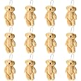 WEGUTATS 12Pcs Stuffed Plush Mini Teddy Bears, 6cm Joint Stuffed Small Teddy Bears Tiny Bear Stuffed Animal Bulk for Cake Decorations Party Favors Supplies Bag DIY Accessory Christmas Stocking …