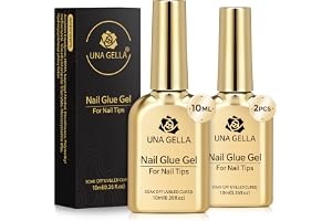 UNA GELLA Nail Glue LFDE-J77 | Starkt gel nagellim för konstgjorda naglar & press på naglar • Basgel och blommande gel • Härd