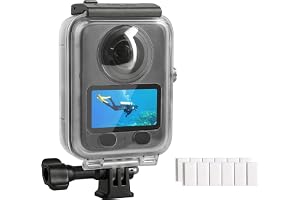 FitStill Vattentätt hölje för DJI Osmo 360 II/360 | 45 m (147 fot) undervattensskydd för undervattensfotografering, DJI osmo360 skyddstillbehör