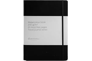 ESCODA Quaderno per acquerello - Blocco verticale A5 14x21 cm Carta 200 gr 60 fogli Serie L 200-20 Quaderno a grana fine adatto anche per schizzi.