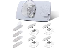 NEWZEROL 4 Pièces Support Télépéage Pare Brise pour Ulys,Bip & Go,Q-Free N11144,Kapsch TRP-4010/TS3203 et Autres Telepeage, Passe Rapidement d'une Voiture à l'autre, sans Résidus de Colle