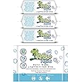 Kandoo Aquas 99% Water Based Flushable Moist Toilet Wipes, 4 x 60 Wipes (Total 240), Biodegradable, Plastic Free, Wet Toilet Tissues for Toddlers, 0% Perfume, Multipack
