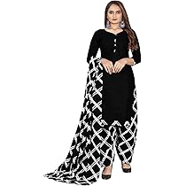 Rajnandini Patiala Salwar Anzug Rosa - Baumwollmix Mit Marineblau Druck