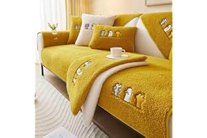 MTHGH sofaschutz，Samt rutschfest l Form 1 2 3 4 Sitzer Sofabezug ，sofaschoner Katze Hund Decke ecksofa Outdoor Sofa Überwurf,C-Kissenbezug（45x45cm）