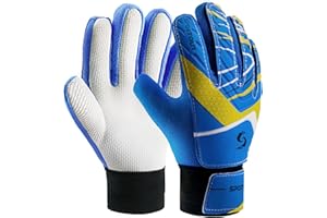 Sportout Gant Gardien De But Enfant,Excellente Protection des Doigts et des Poignées Gants De Foot Gardien Enfant pour Garçons et Filles