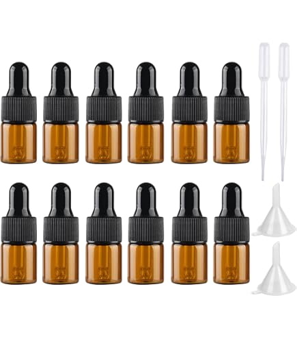8 Stück 15 Ml Glas-Tropfflaschen Mit Pipette & Etiketten – UV-schützendes Bernsteinglas Für Öle, Tinkturen & Parfüm
