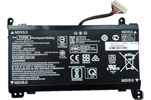 HUBEI HSTNN-LB8B FM08 TPN-Q195 922752-421 922753-421 922976-855 Reemplazo de la batería del portátil para HP Omen 17-AN013TX 17-AN014TX 17-AN014NG 17-an008ur Series(14.4V 86Wh 5973mAh) (16-Pin Connector)