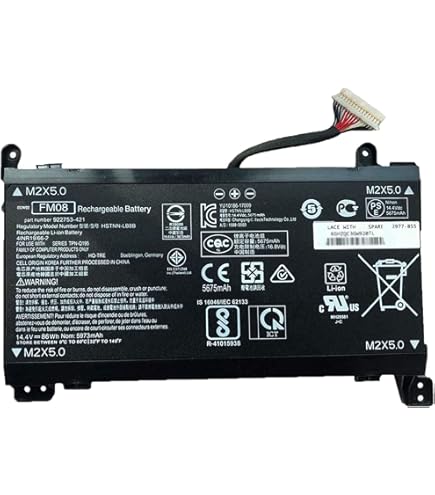 K KYUER 12-Pin FM08 TPN-Q195 Laptop Akku für HP Omen 17-an 17-an000 17